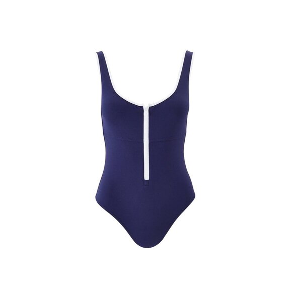 MELISSA ODABASH BELLINO NAVY/WHITE SWIMSUIT SIZE L - Picture 3 of 8